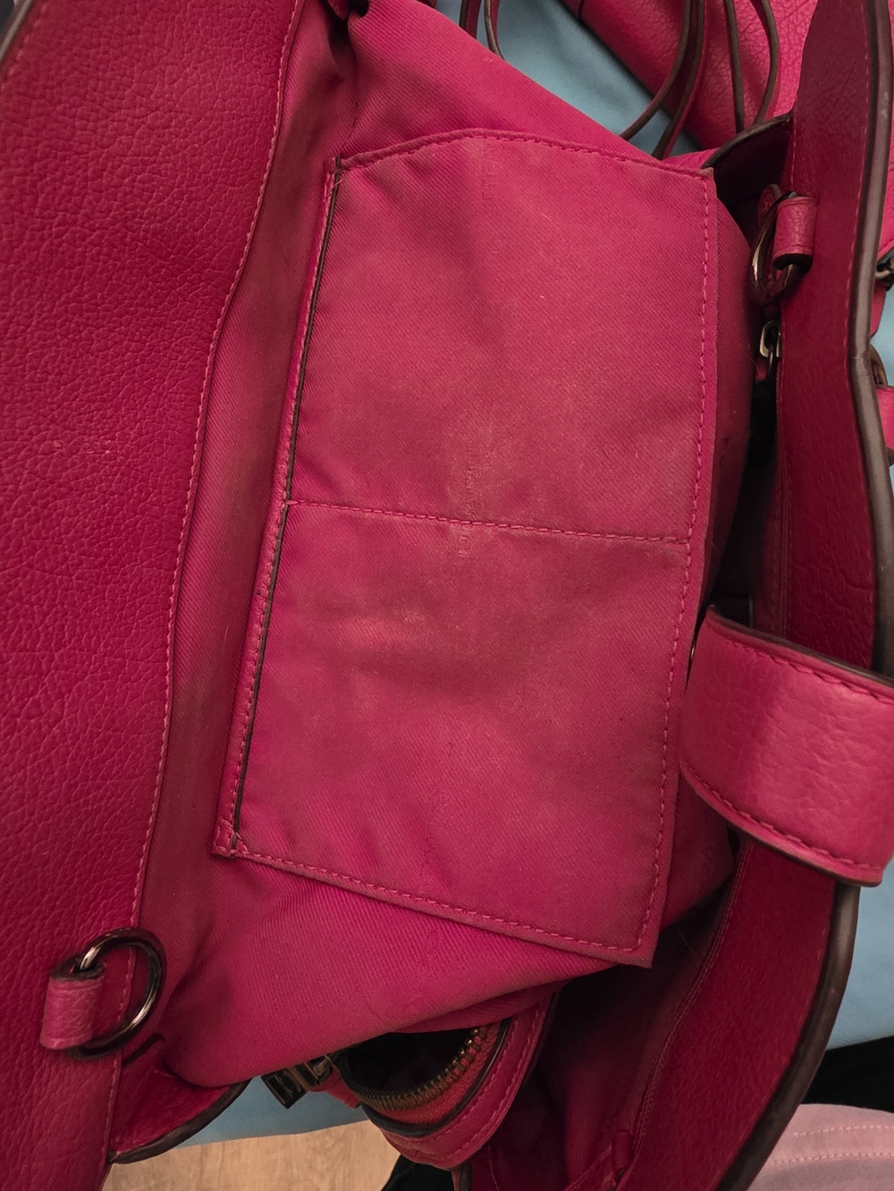 FULL SET!Coach Mercer 30 & Matching Wallet - Dark Fuchsia - Complete w/ MSRP Tag - Picture 12 of 14